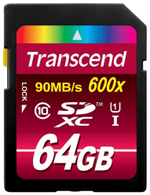 Карта памяти Transcend SDXC Ultimate TS64GSDXC10U1 64GB