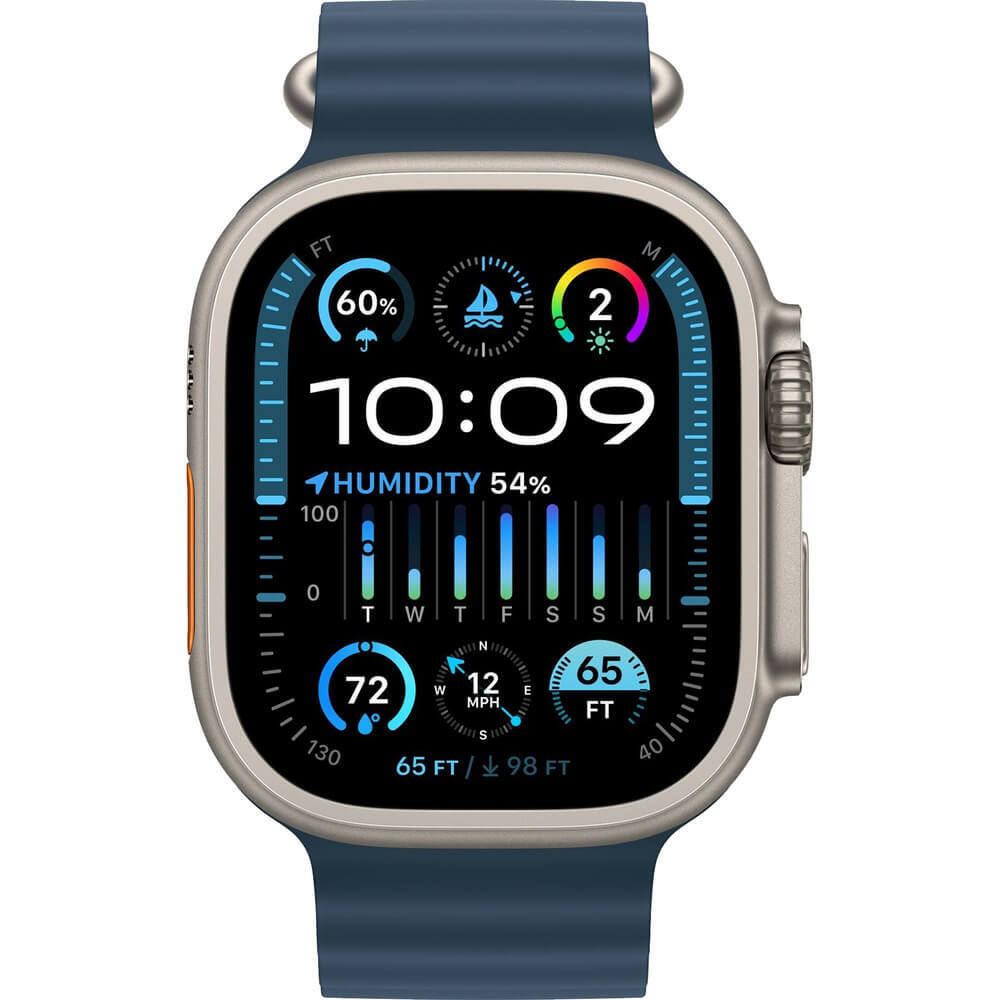Смарт-часы Apple Watch Ultra 2 49 мм Titanium Ocean Band синий