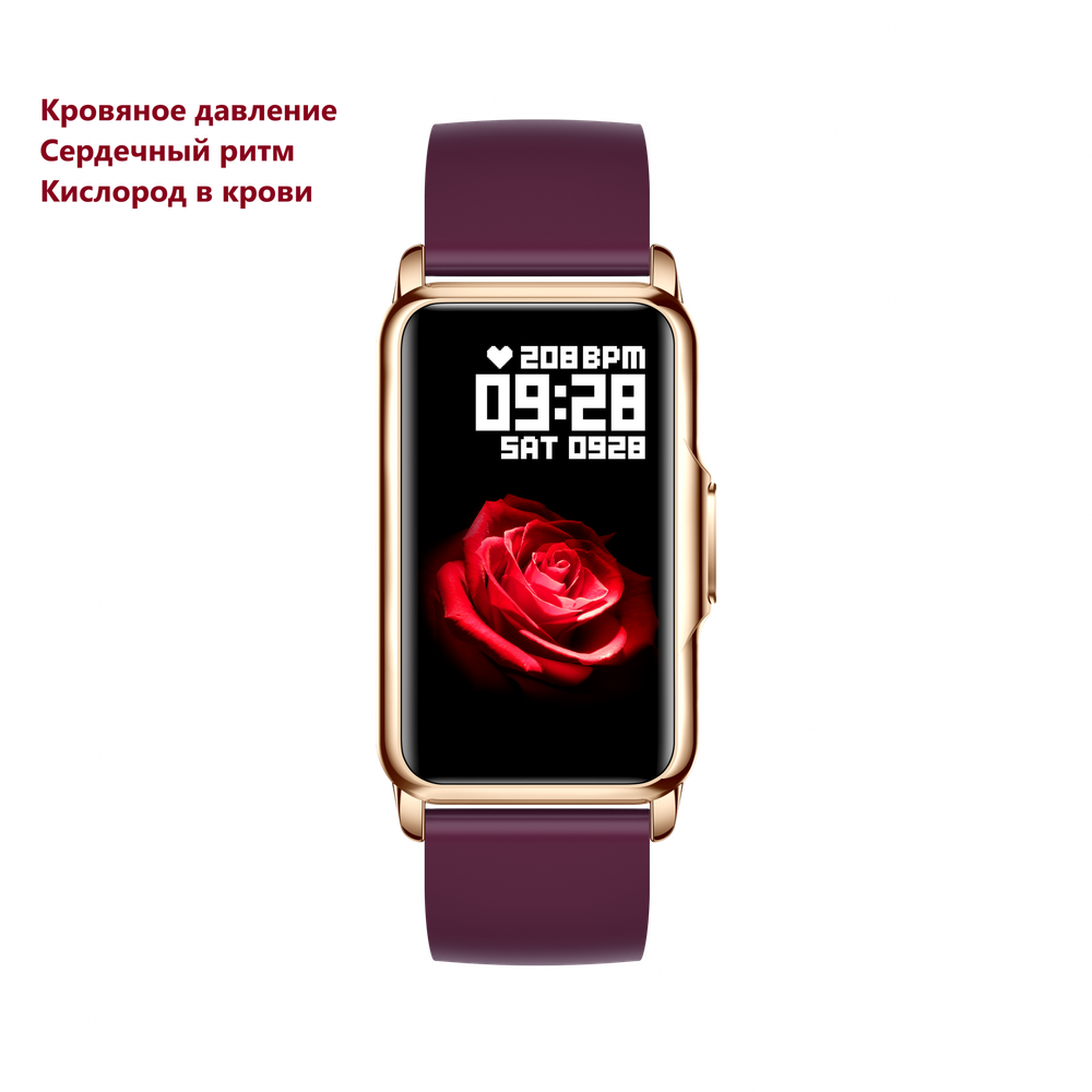 Фитнес-браслет XRide H80 золотистый/фиолетовый