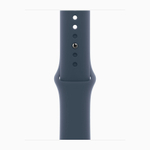 Смарт-часы Apple Watch 9 GPS, 41 mm, Silver Aluminium Case, SM, Storm Blue Sport Band