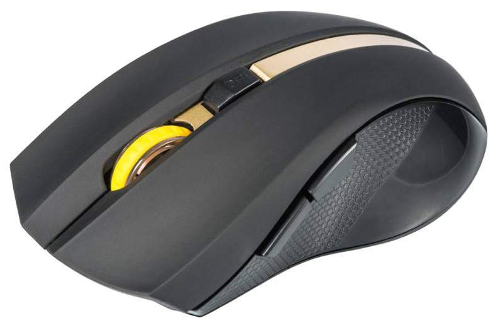 Беспроводная мышь OKLICK 495MW Gold/Black