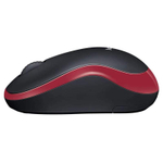 Беспроводная мышь Logitech M185 красный, черный (910-002237)