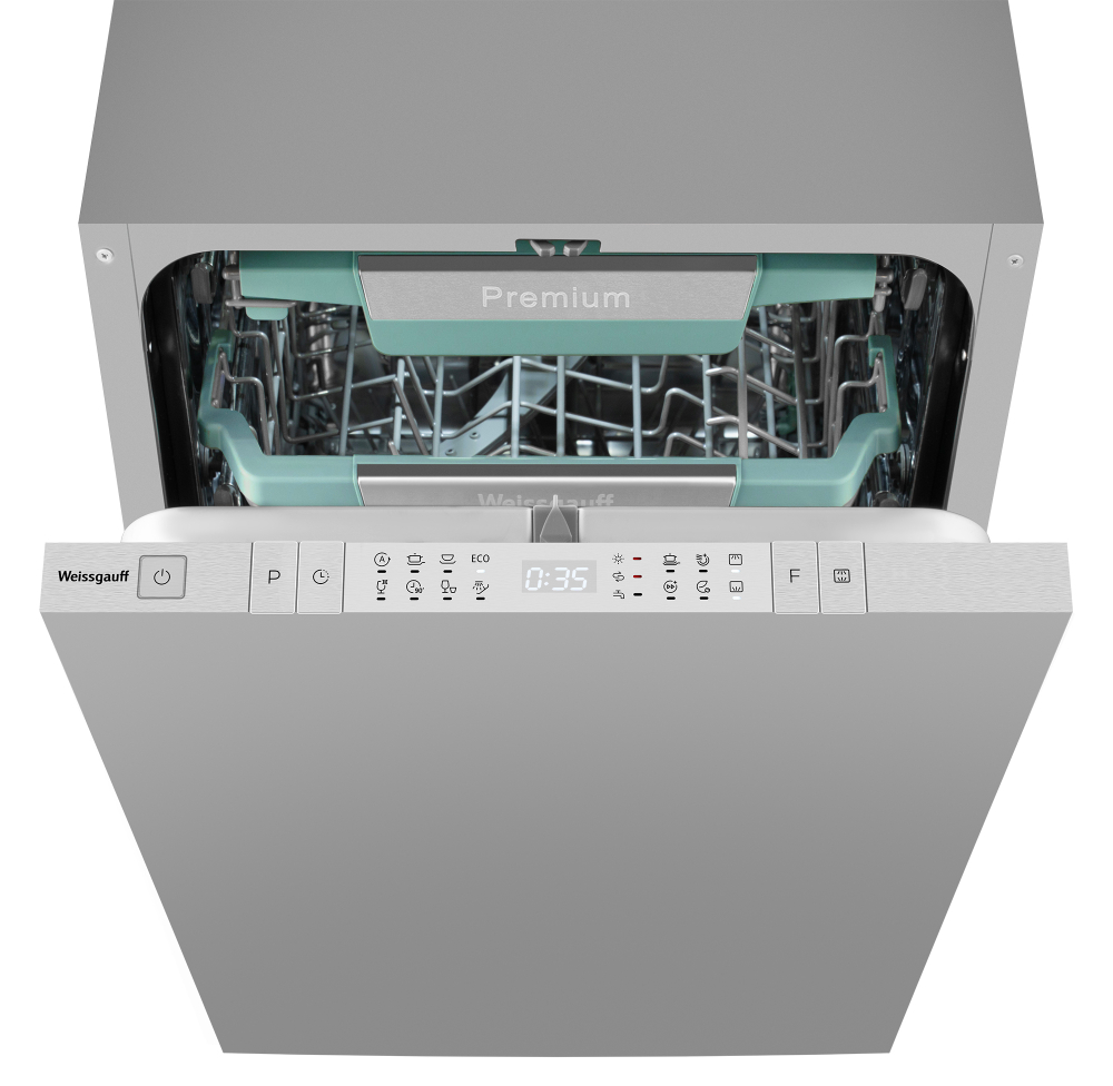 Встраиваемая посудомоечная машина Weissgauff BDW 4151 Inverter Touch AutoOpen Timer Floor