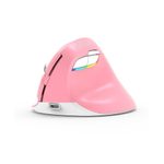 Беспроводная вертикальная мышь Delux KM-M618 Mini Pink