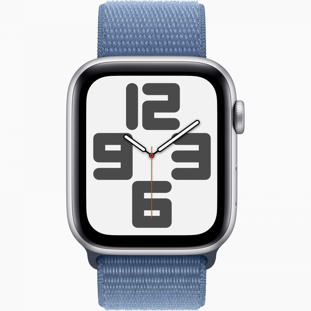 Смарт-часы Apple Watch SE2 44 mm Silver Aluminium Case, Winter Blue Sport Loop
