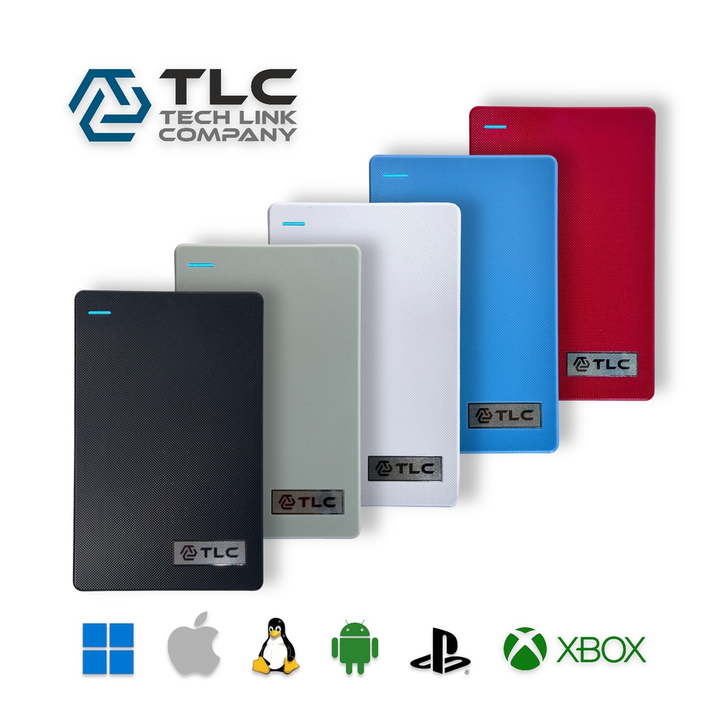 Внешний жесткий диск TLC Slim Portable, Портативный HDD 2,5" 320 Gb USB 3.0, Красный