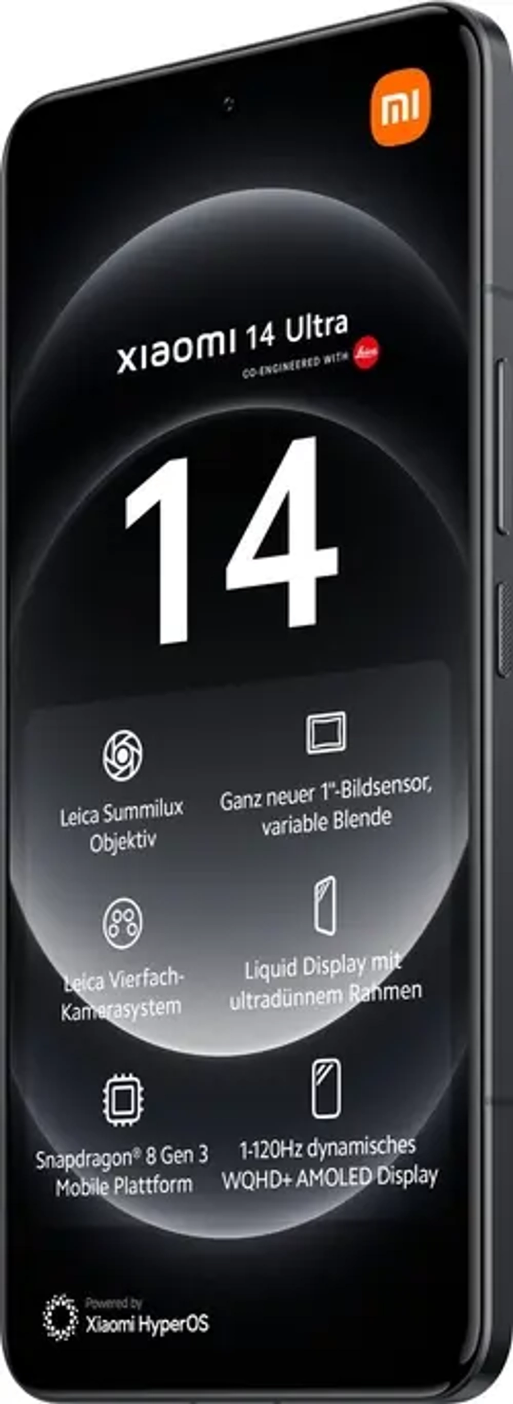 Смартфон Xiaomi 14 Ultra, 12 ГБ/256 ГБ, 2 Nano-SIM, черный