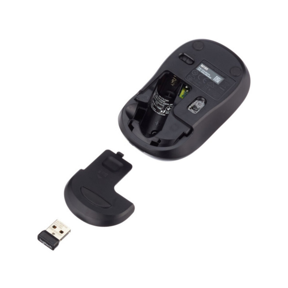 Беспроводная мышь Logitech M185 серый (910-002252)