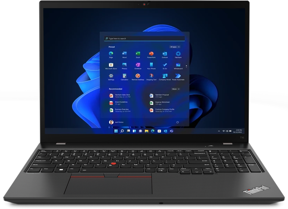 Ноутбук Lenovo ThinkPad T16 Gen 2 черный (21HJS6RF00)