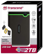 Внешний диск HDD Transcend StoreJet 2TB Green/Black (TS2TSJ25M3)