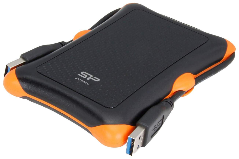 Внешний диск HDD Silicon Power Armor 1TB Orange/Black (SP010TBPHDA30S3K)