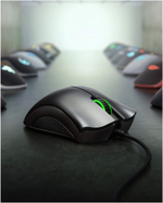 Игровая мышь Razer DeathAdder Essential Black/Green (RZ01-03850100-R3M1)