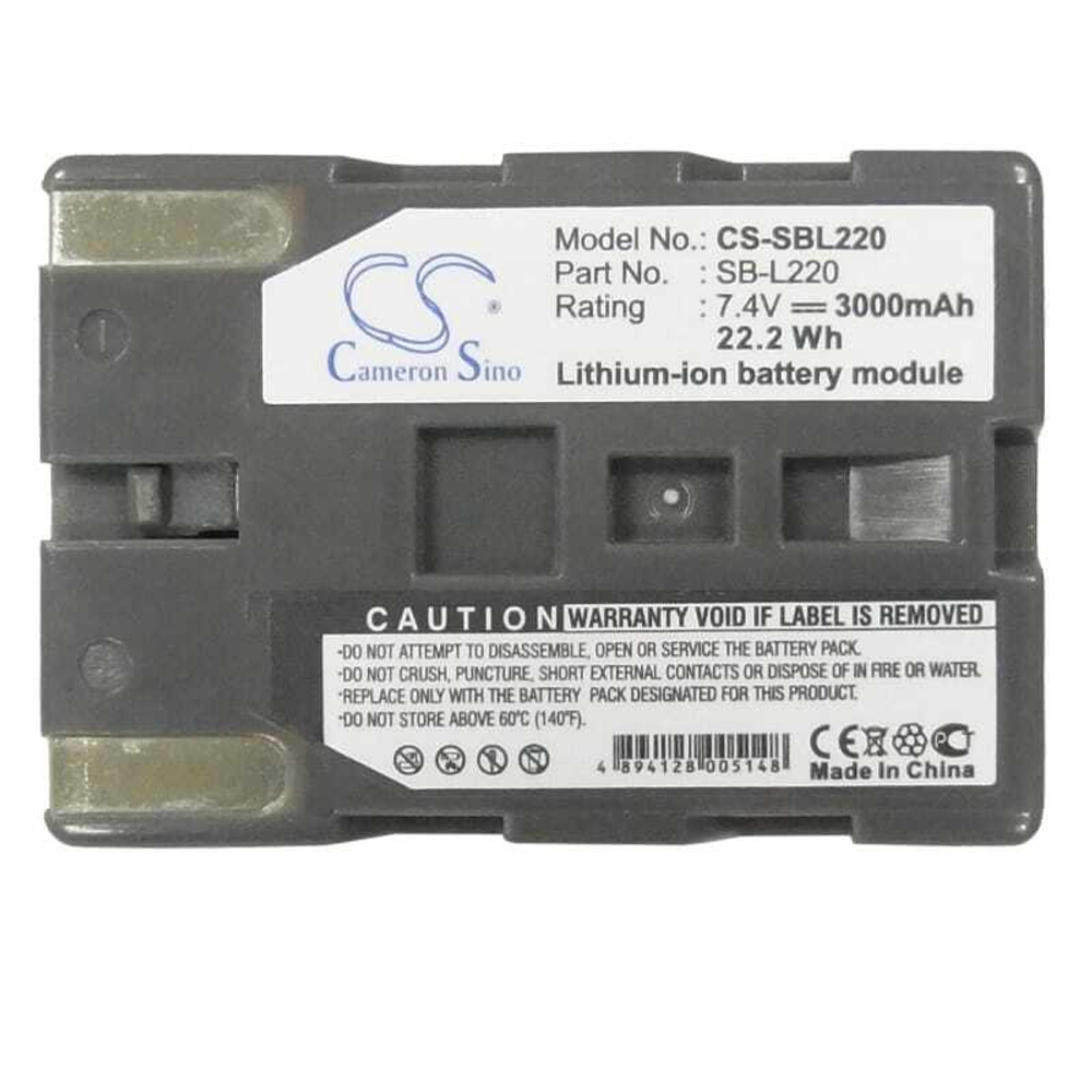 Аккумулятор CameronSino CS-SBL220 для Samsung SC-D, VM-A, B, C, VP-D (SB-L110, SB-L220)