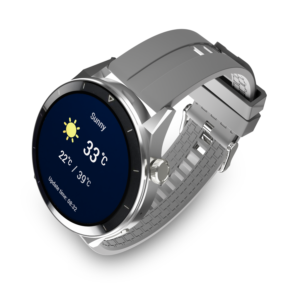 Смарт-часы CaseGuru CGWatch Round, серебристый