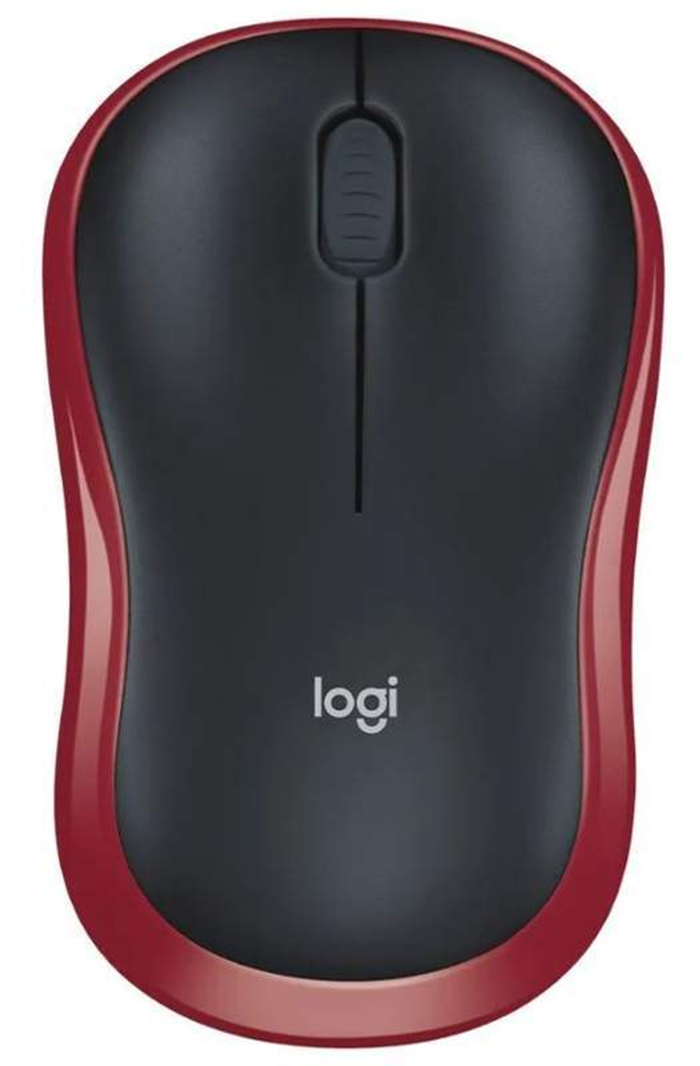 Беспроводная мышь Logitech M185 красный, черный (910-002237)