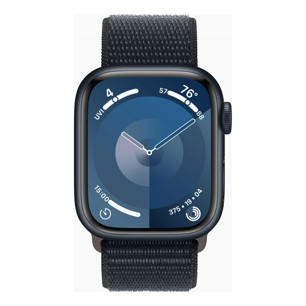 Смарт-часы Apple Watch Series 9 41 мм, Sport loop, размер 130-200 мм, темная ночь, 1989241