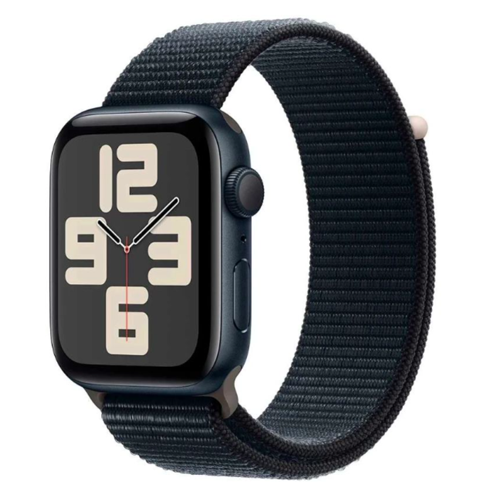Смарт-часы Apple Watch SE 44 мм 2023 тёмная ночь, M/L спортивный ремешок