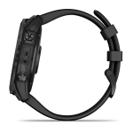 Часы Garmin Fenix 7X Solar титановый серый с черным ремешком