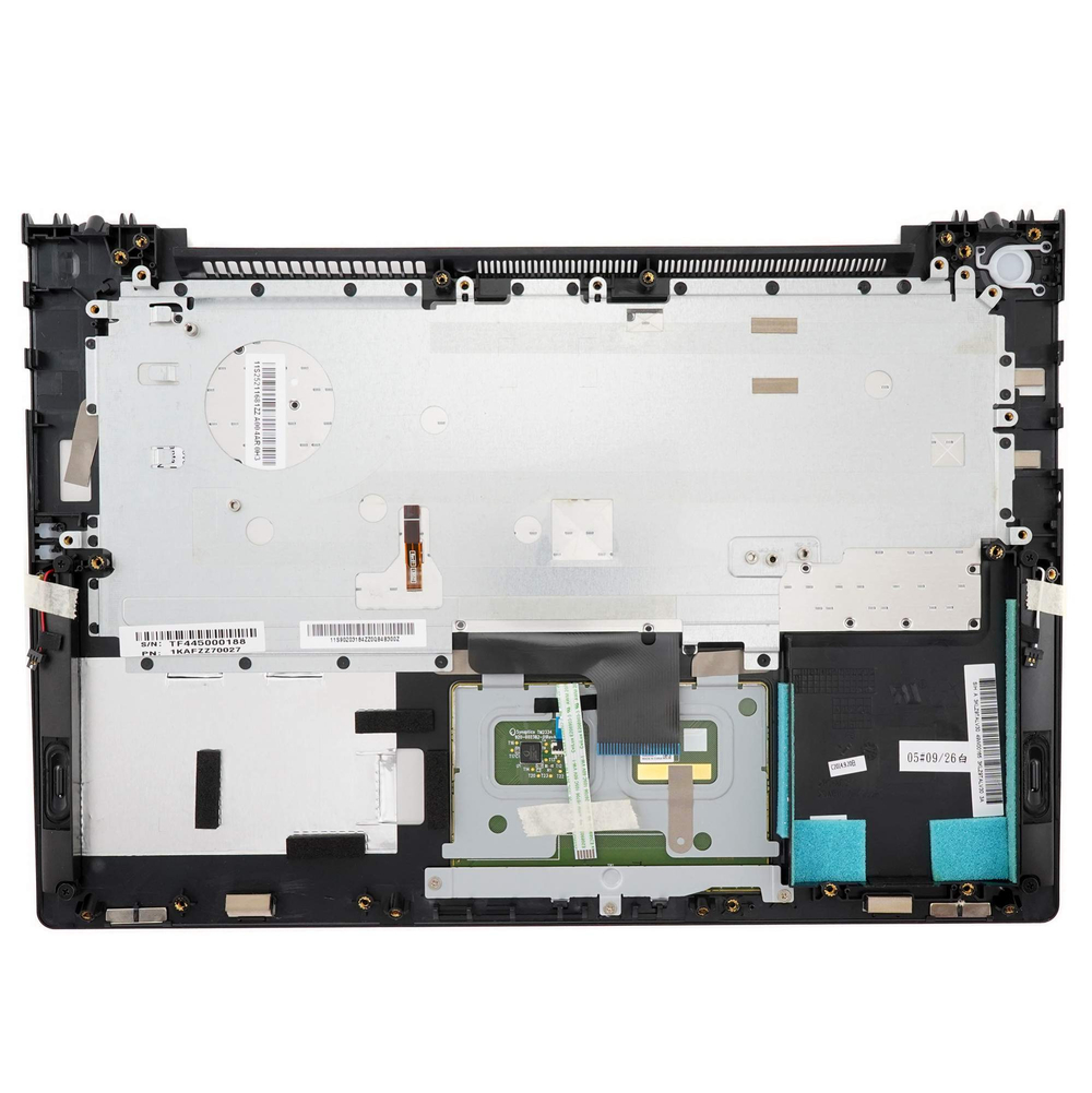 Клавиатура для ноутбука Lenovo IdeaPad U430 черная с черным топкейсом и подсветкой