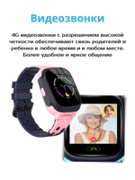 Смарт-часы Smart Baby Watch Y95, 4G, Wi-Fi и GPS, с видеозвонком и SIM card (розовый)