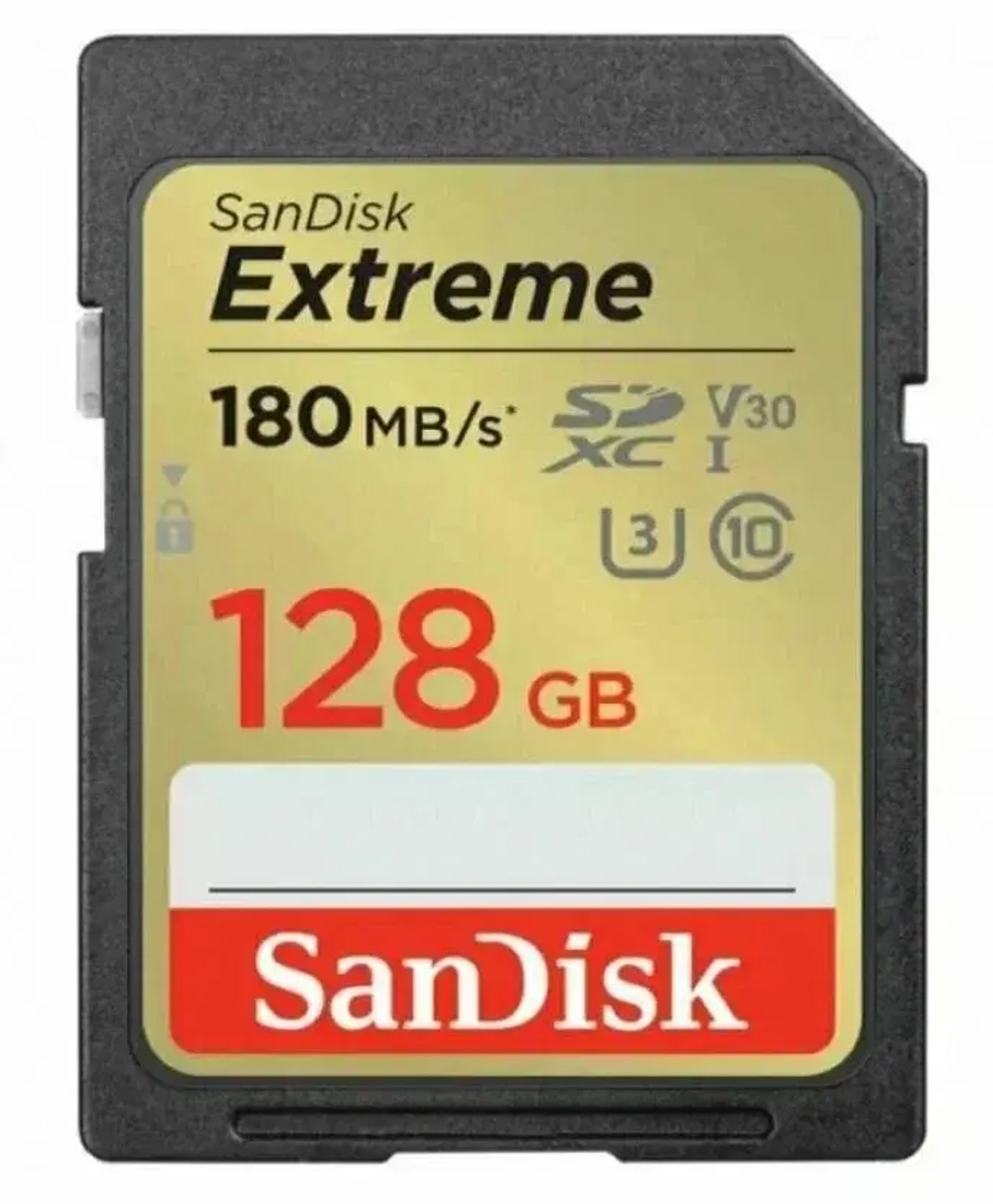Карта памяти Sandisk Extreme 128Gb, SDSDXVA-128G-GNCIN
