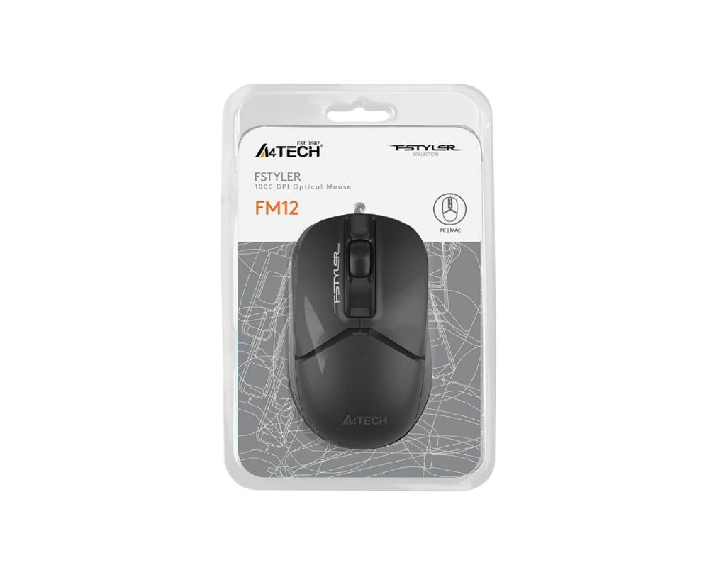 Мышь A4Tech Fstyler FM12S Black