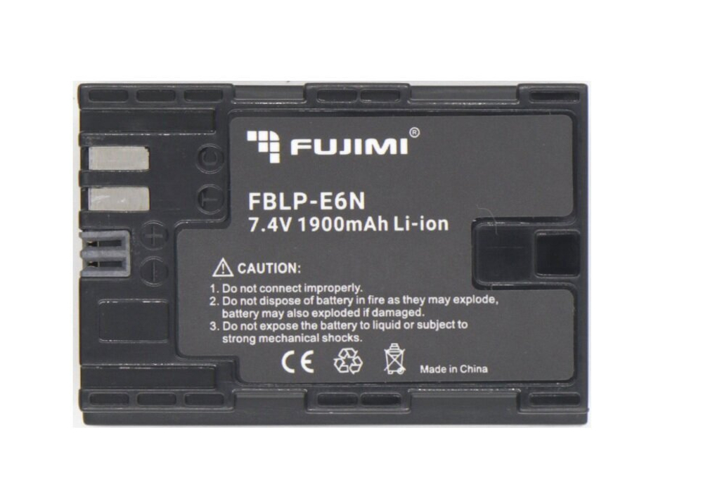 Аккумулятор для фотокамер Canon Fujimi FBLP-E6N (1900 mAh)