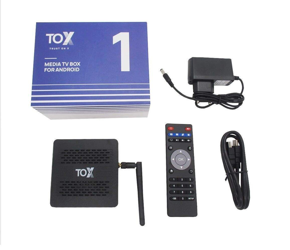 Смарт ТВ приставка Trust On X TOX1 Media TV box 4/32 Гб Android 9.0
