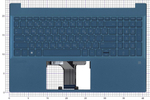 Клавиатура для HP Pavilion 15-EG 15-EH топкейс синий ver.1