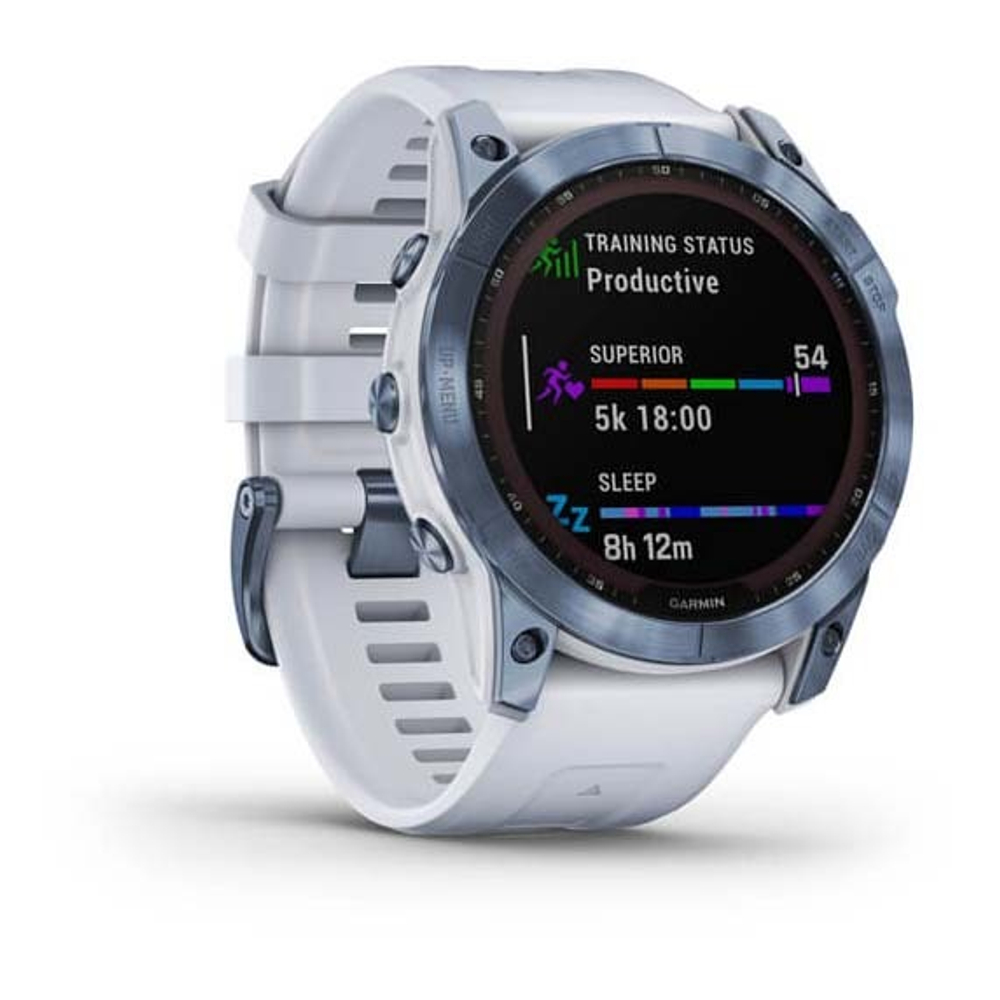 Умные часы Garmin Fenix 7X Sapphire Solar, голубой