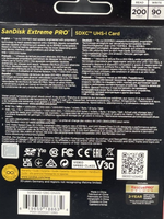 Карта памяти SanDisk SDHC 128Гб SDSDXXD-128G-GN4IN Extreme PRO SDXC UHS-I 128GB