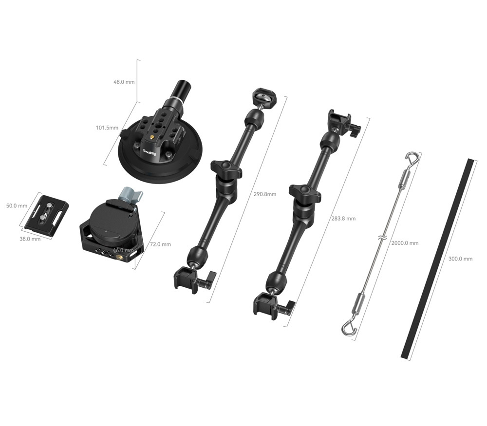 Комплект держателей SmallRig 3565 4-Arm Suction Cup Kit