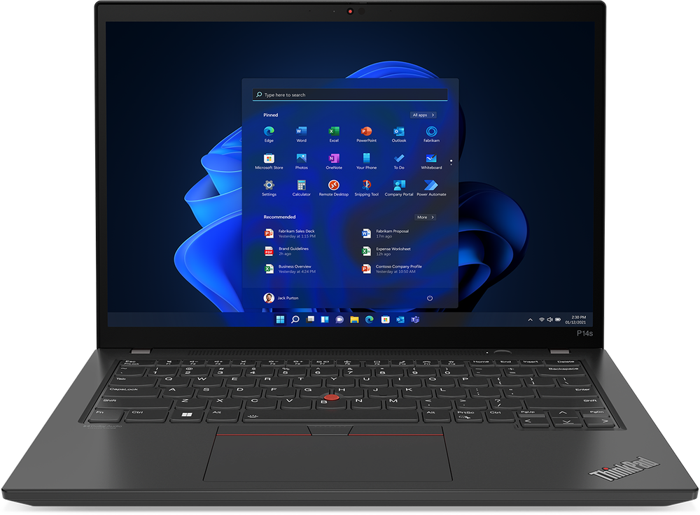 Ноутбук Lenovo ThinkPad P14s Gen 3 Black (21D8002MUS)