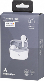 Беспроводные наушники Accesstyle Tornado TWS White