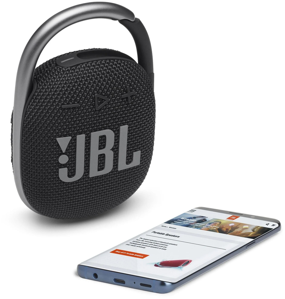 Портативная колонка JBL Clip 4 Black (1863387)
