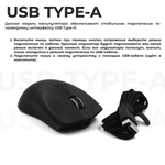 Проводная/беспроводная мышь Delux M800 PRO PAW3395 черный