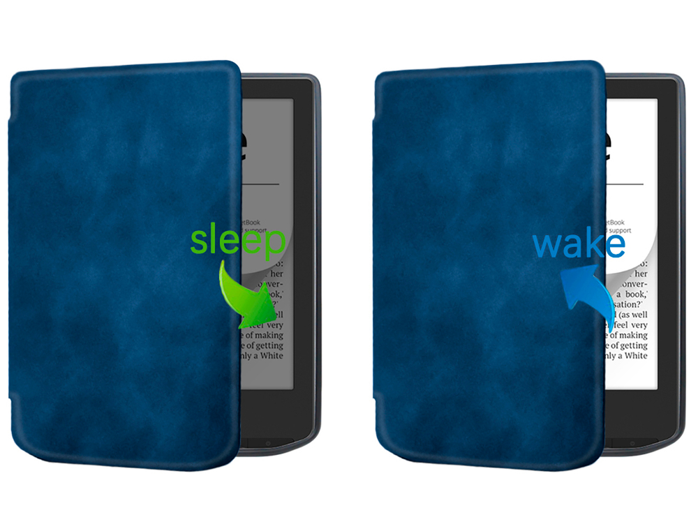 Электронная книга PocketBook 634 Verse Pro Azure с чехлом ReaderONE Blue