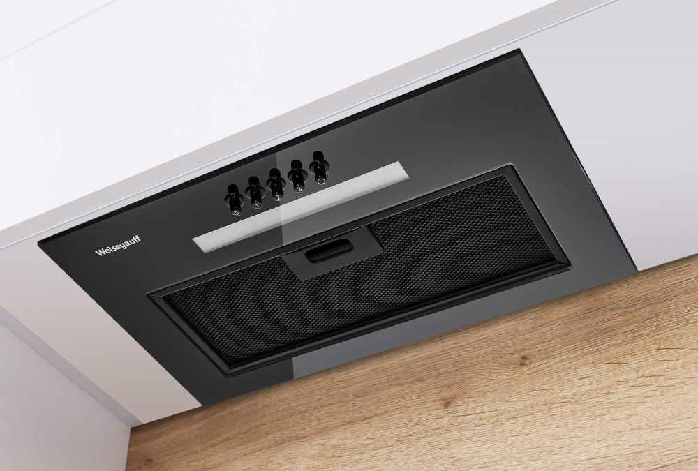Вытяжка встраиваемая Weissgauff Aura 450 BL черный