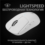 Беспроводная игровая мышь Logitech Pro X Superlight White (910-005942)