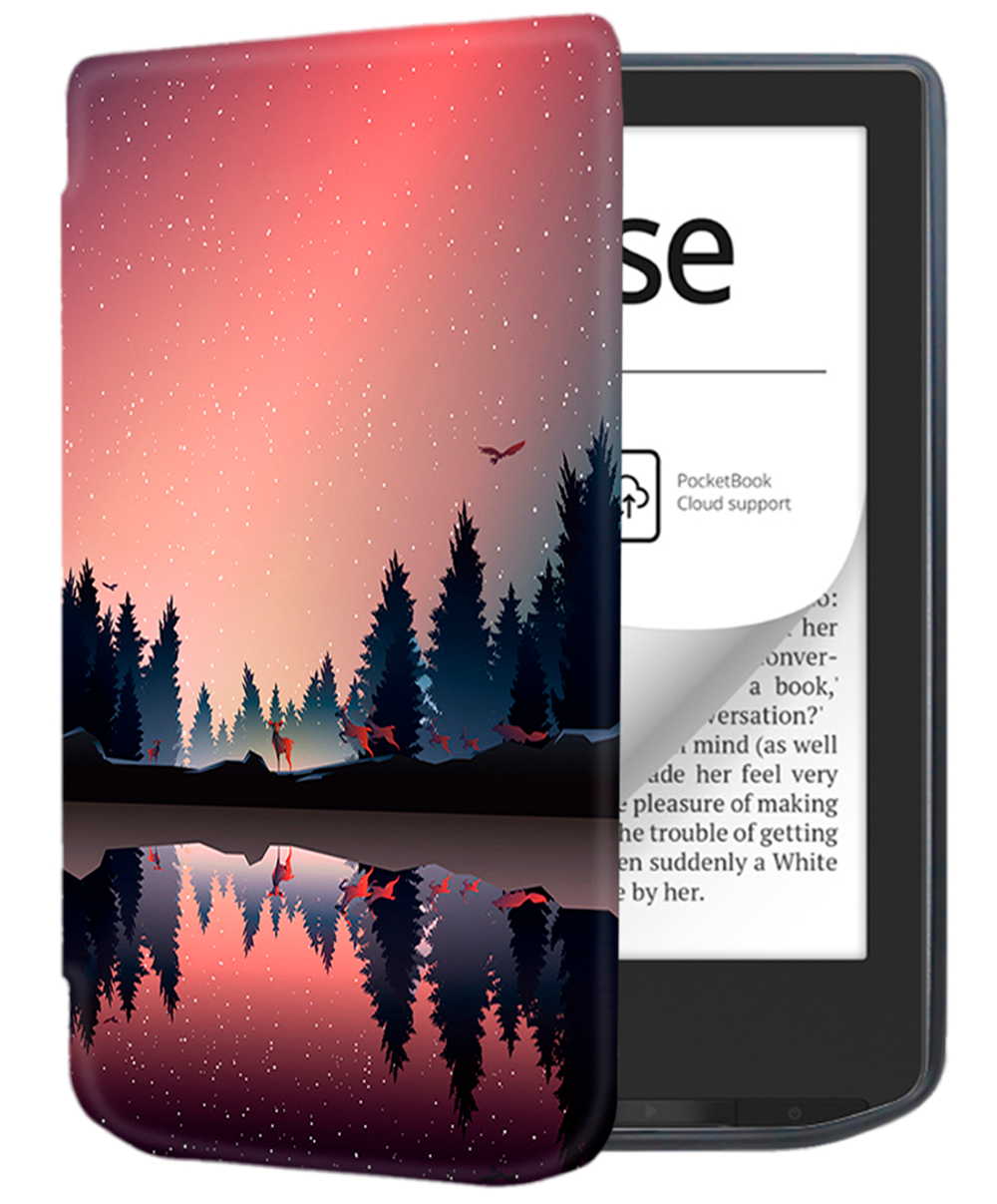 Электронная книга PocketBook 634 Verse Pro Azure с чехлом ReaderONE Forest