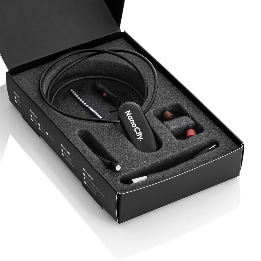 Магнитный микронаушник Nano city Premium 6 Black