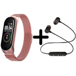 Смарт-часы BandRate Smart BRSM44BRGWB-SET1 с беспроводными наушниками