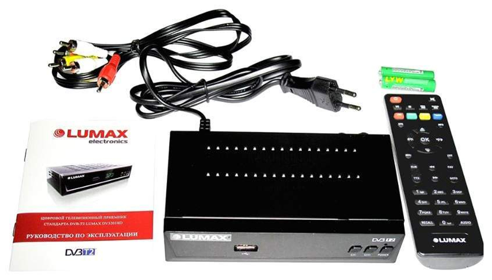 DVB-T2 приставка Lumax DV-3201HD Black