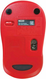 Беспроводная мышь Logitech M220 Silent Red/Black (910-004897)