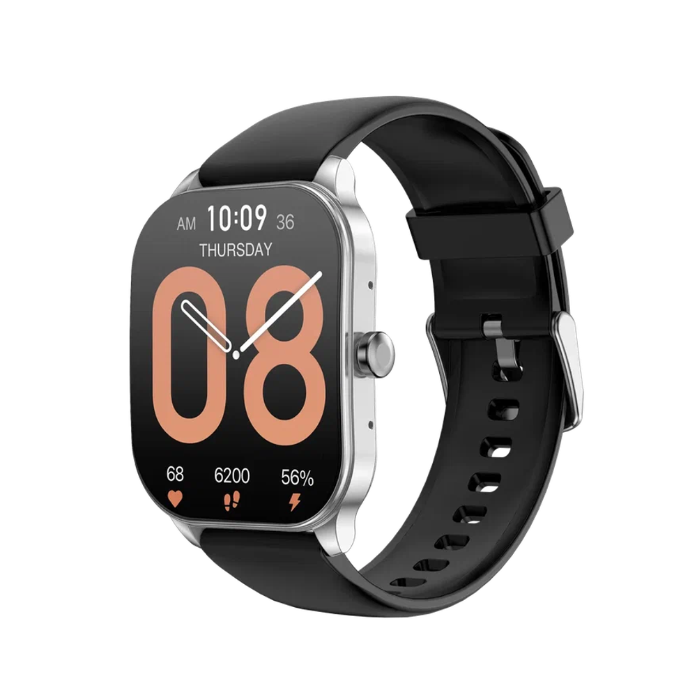 Смарт-часы Amazfit Pop 3S серебристый/черный