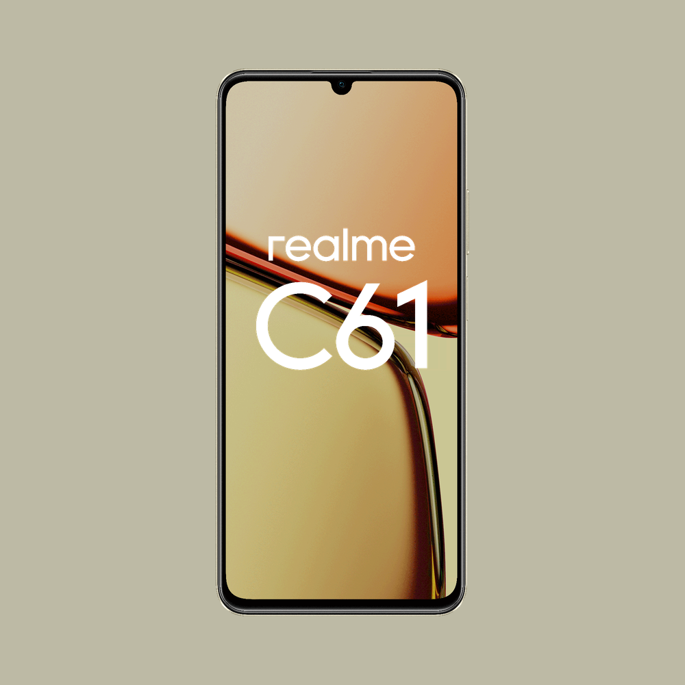 Смартфон Realme C61 6/128GB Блестящий Золотой (631011003715)