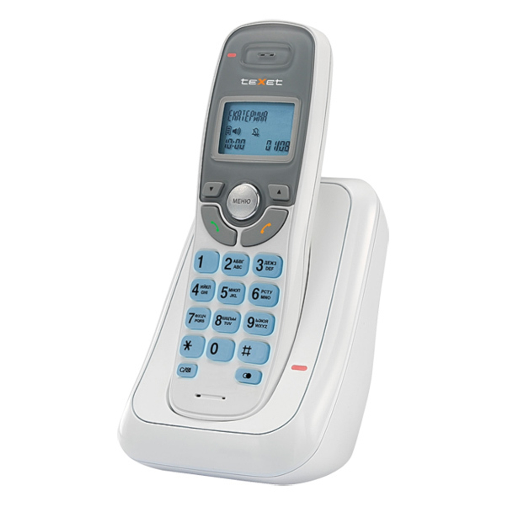 DECT телефон TeXet TX-D6905A белый, серый