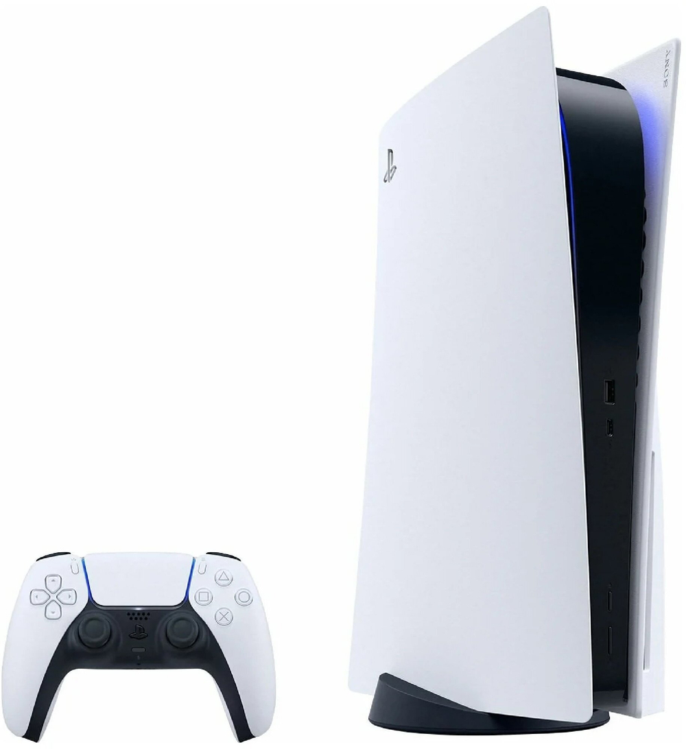 Игровая приставка Sony PlayStation 5 с дисководом 825 GB SSD без игр белый