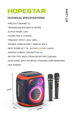 Портативная колонка Hopestar Party 130 Gray