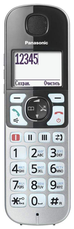 DECT телефон Panasonic KX-TGE510RUS серебристый